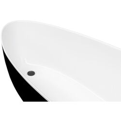 Cada de baie Besco Goya B&W 160x70 (Black/White/Graphite) Thumb