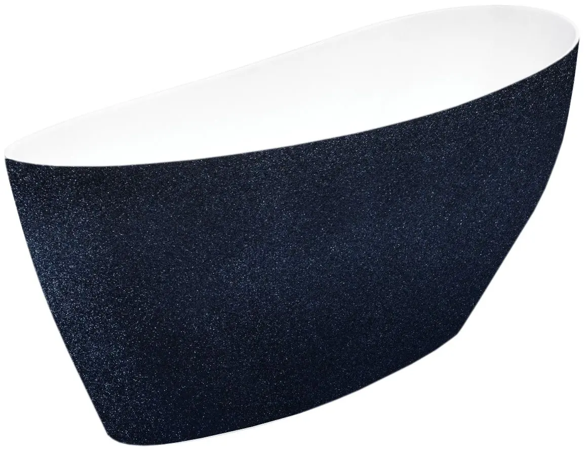 Ванна Besco Keya Glam 165x70 (Graphite/White/Chrome)