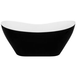 Ванна Besco Viya B&W 160x70 (Black/White/Graphite) Thumb