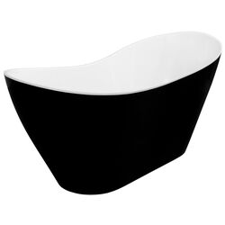 Ванна Besco Viya B&W 160x70 (Black/White/Graphite)