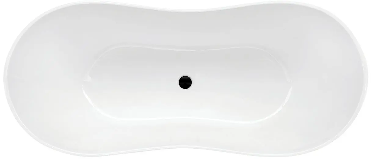 Ванна Besco Viya WMD-160-VWC 160x70 (Black/White) - 3