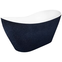 Ванна Besco Viya Glam 160x70 (Graphite/White/Chrome)