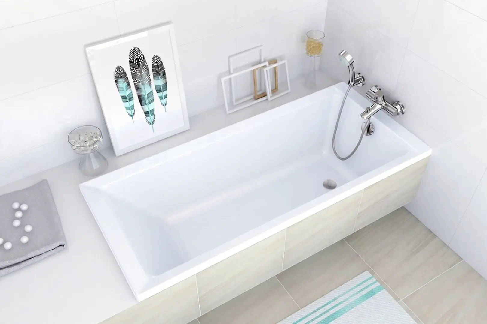 Cada Cersanit Balinea S301-142 150x70 (White)