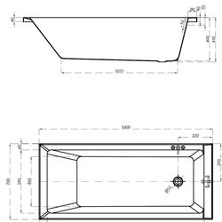 Cada Cersanit Balinea S301-143 160x70 (White) Thumb