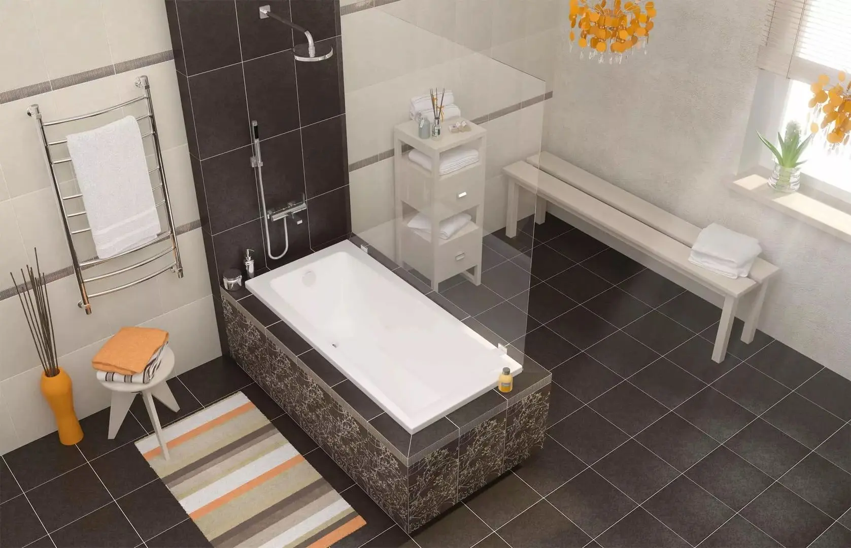 Cada Cersanit Lorena 170x70 (White)