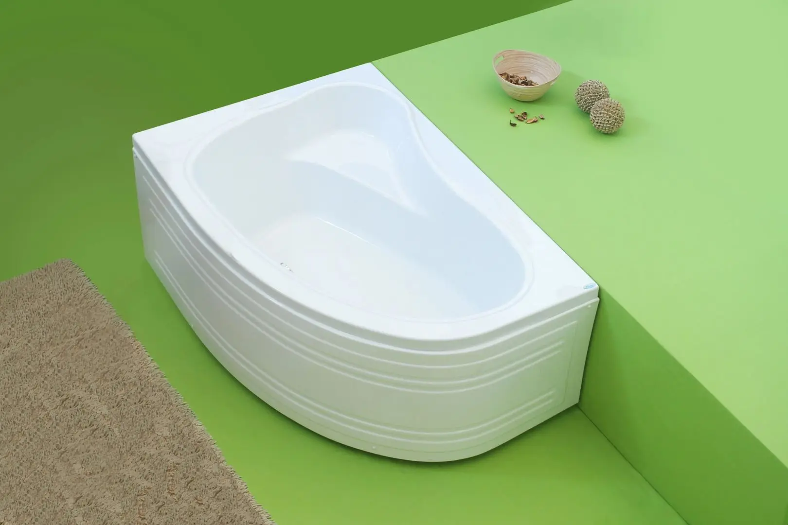 Cada de baie din acril Cristal 101013082 150x100 Right (White)