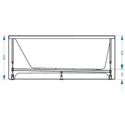 Cada de baie din acril Domani-Spa Rest 170х70 (White) Thumb