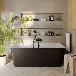 Cada de baie GoodHome Nakina 170х75 (Black) Thumb