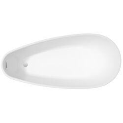 Cada de baie din acril Besco Goya A-Line Glam 160x73 (Graphite/White/White Gloss) Thumb