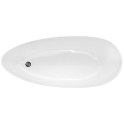 Cada de baie Besco Goya B&W 142x62 (Black/White/Graphite) Thumb