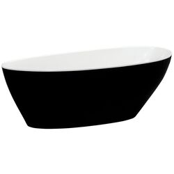 Cada de baie Besco Goya B&W 142x62 (Black/White/Graphite)