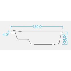 Cada de baie Gravena Hawaii 8034 180x80 (White) Thumb