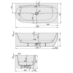 Cada de baie din acril Hoesch iSensi 3891.010 Right (White) Thumb