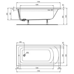 Cada de baie Ideal Standard Hotline K274701 170х80 (White) Thumb