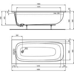 Cada de baie Ideal Standard I.Life T476201 180х80 (White) Thumb