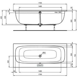 Cada de baie Ideal Standard I.Life T476301 170х75 (White) Thumb