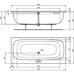 Cada de baie Ideal Standard I.Life T476501 190х90 (White) Thumb