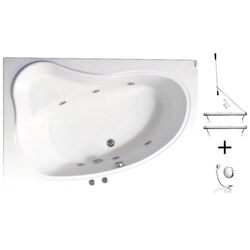 Cada de baie din acril hidromasaj Kring Cristal 150x100 Right (White) Thumb