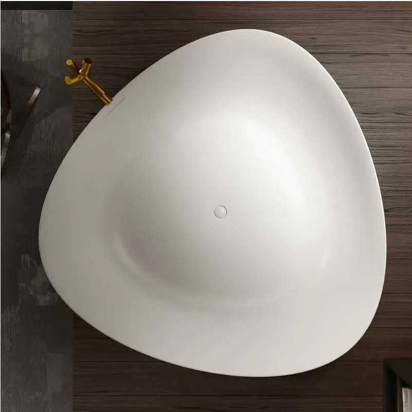 Cada de baie din piatra Riho Oviedo 160x160 (Matte White) - 2