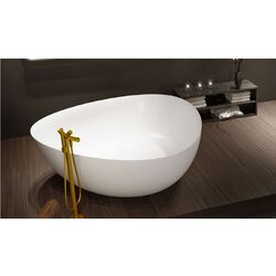 Cada de baie din piatra Riho Oviedo 160x160 (Matte White) Thumb