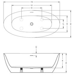 Сada de baie Riho Beta B093001005 170х82 (White) Thumb