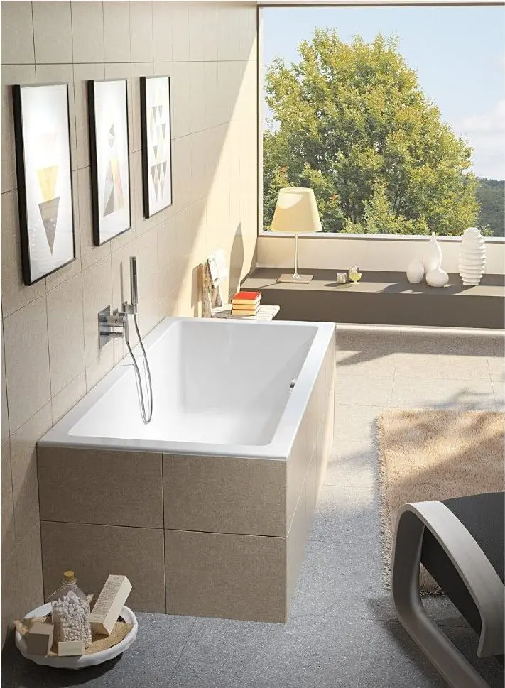 Cada de baie Riho Lugo 190x80 cm + Pootset01U (White) - 2