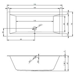 Cada de baie Riho Lugo B132001005 170х75 (White) Thumb