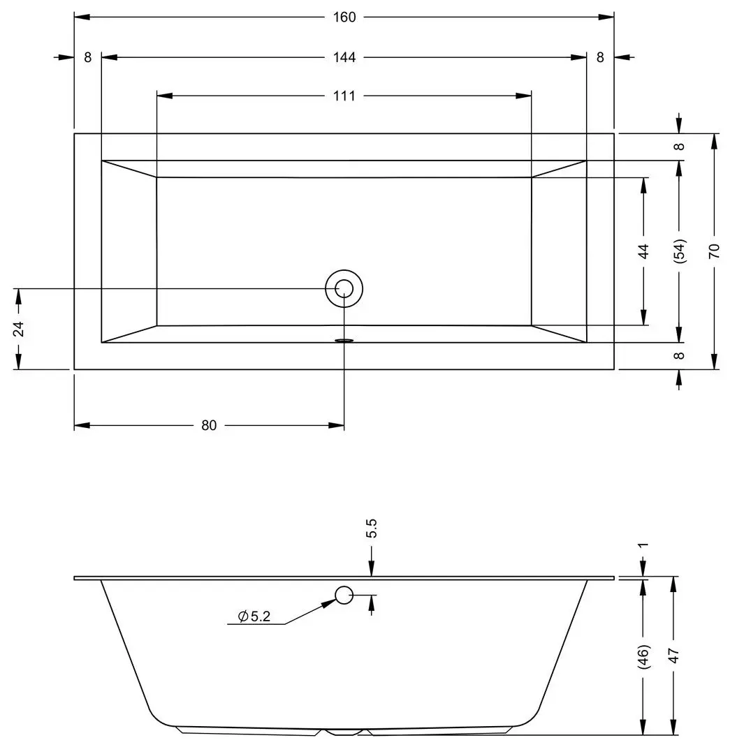 Cada de baie Riho Lugo B133001005 180х80 (White)