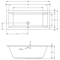 Cada de baie Riho Lugo B138001005 160х70 (White) Thumb