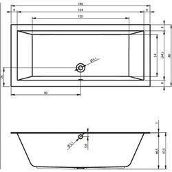 Cada de baie Riho Lugo Velvet B133001105 170х80 (White) Thumb