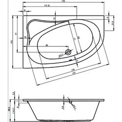 Cada de baie Riho Lyra B017001005 170х110 Right (White) Thumb