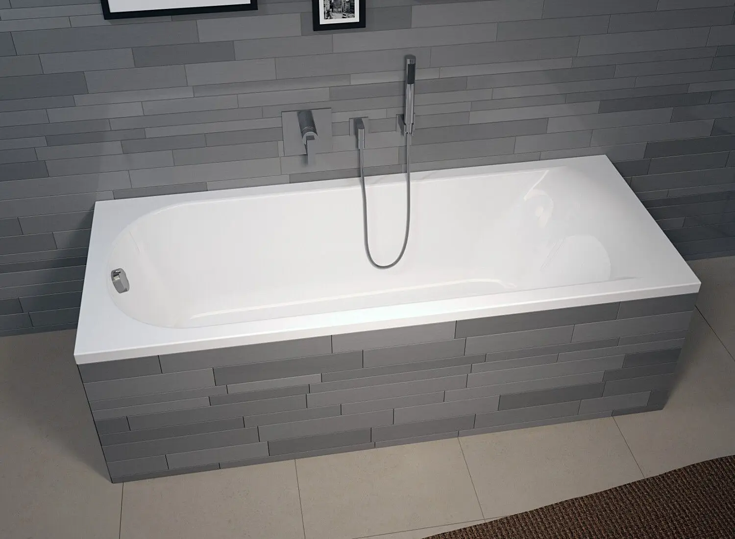 Cada baie Riho Miami B059001005 160x70 (White)