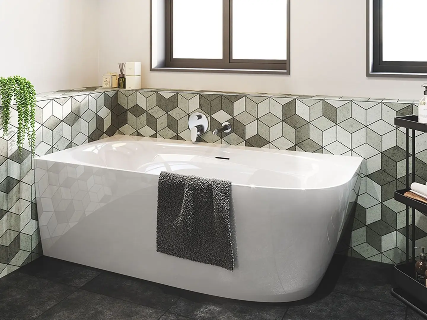 Сada de baie Riho Omega B2W B097001005 170х80 Right (White) - 2