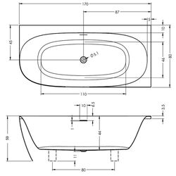 Ванна Riho Omega B2W B098001005 170х80 Left (White) Thumb