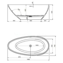 Cada de baie Palo A248371000 (White) Thumb
