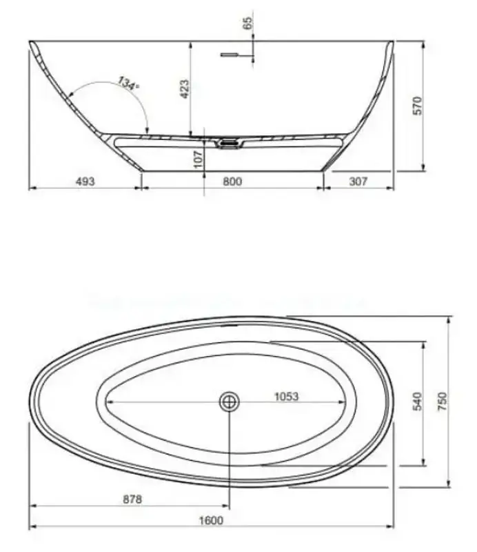 Cada de baie Palo A248371000 (White)