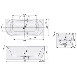 Cada de baie Sanaplast WAL-kpl-mb/LOFT 80x180 + STW biew Right (White) Thumb