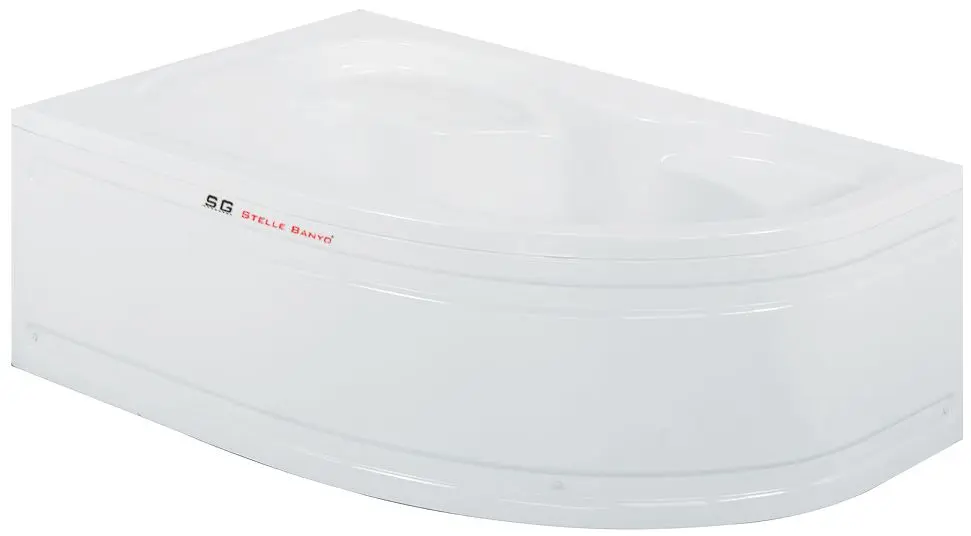 Cada de baie SG Stelle Tuana 150x100 Left (White)
