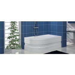 Cada de baie Shower Stany 160x75 Left (White) Thumb
