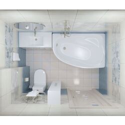 Cada de baie Triton Nikol Ekstra 160x100 Left (White) Thumb