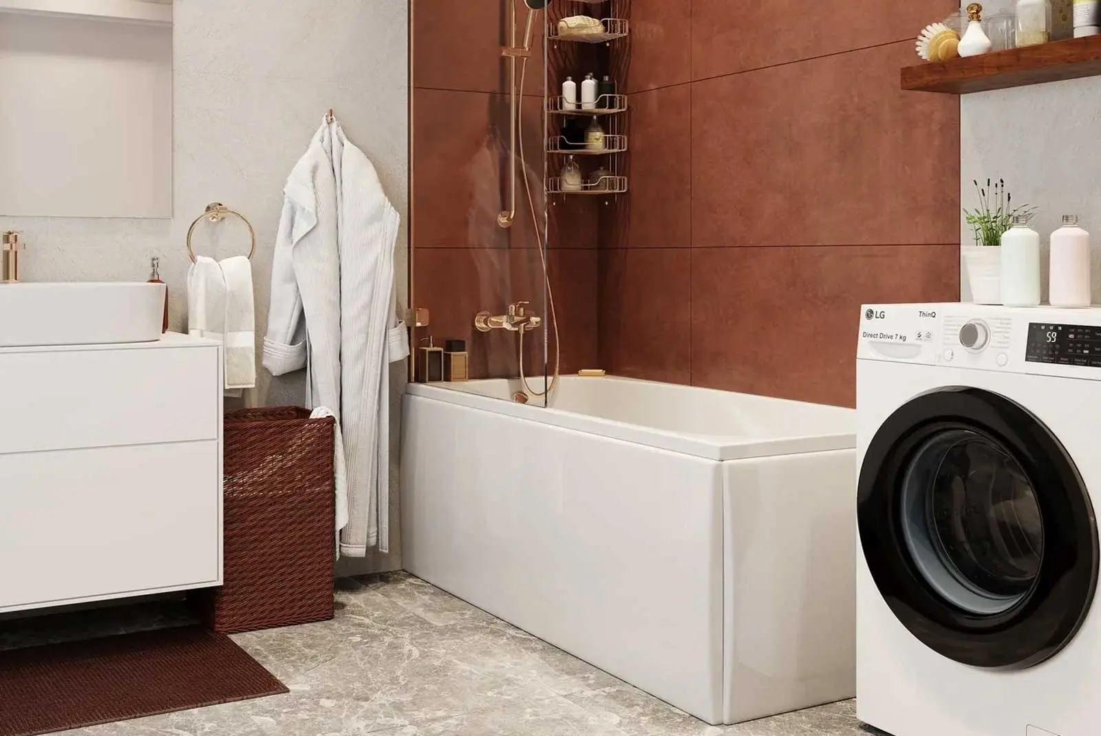 Cada de baie Vagnerplast Aronia 170x75 (White)