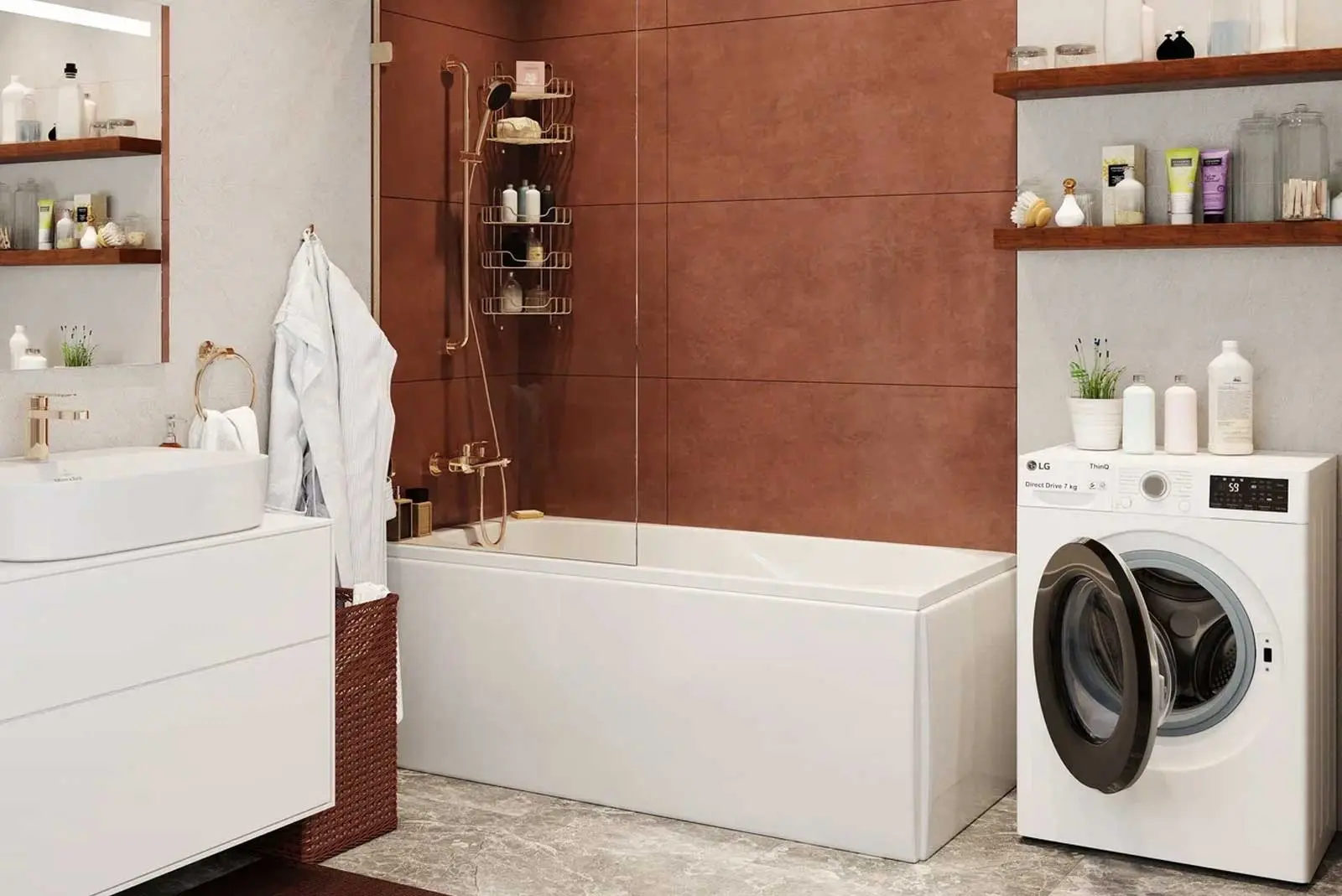 Cada de baie Vagnerplast Aronia 170x75 (White)