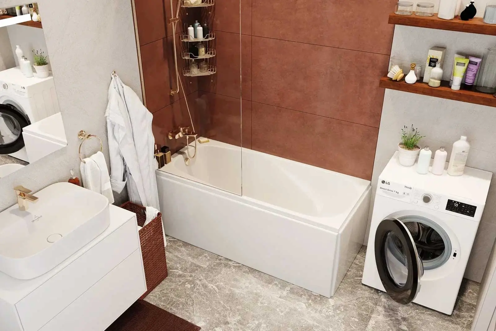 Cada de baie Vagnerplast Aronia 170x75 (White)