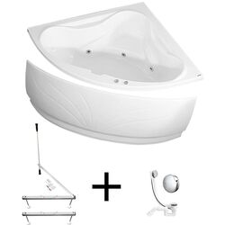 Cada de baie din acril hidromasaj Kring Venus 140x140 Kit (White) Thumb