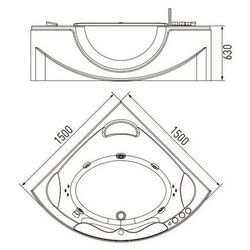 Cada de baie Volle 12-88-103 150х150 (White) Thumb