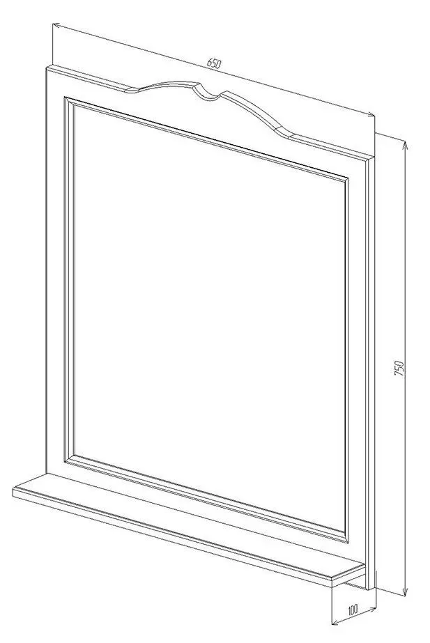 Oglinda Bayro Classic One 650 (White) - 4