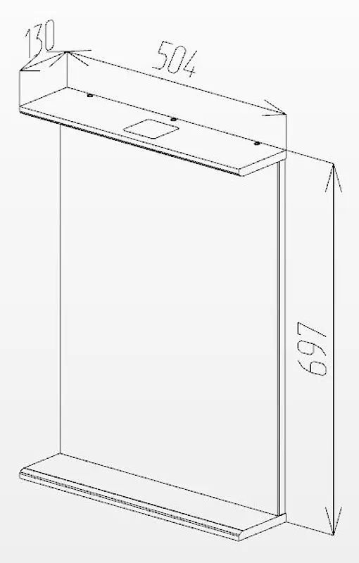 Oglinda Bayro Ellen 500 (White) - 5