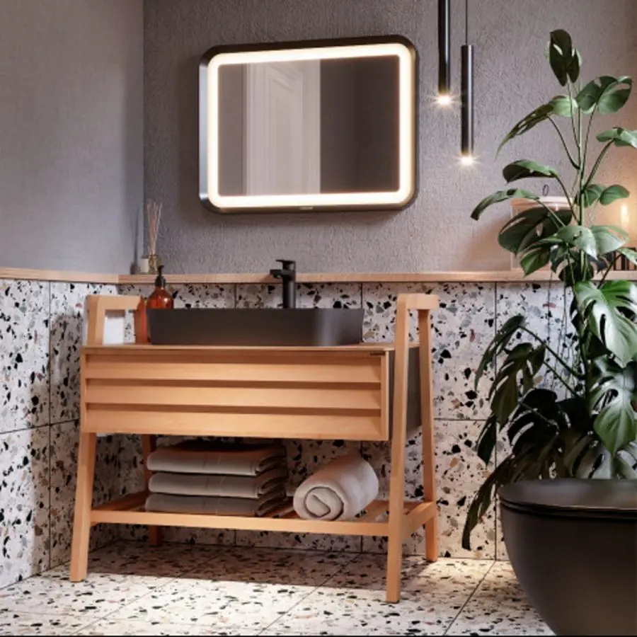 Зеркало Creavit Truva TR4085.01.MSY (Black)