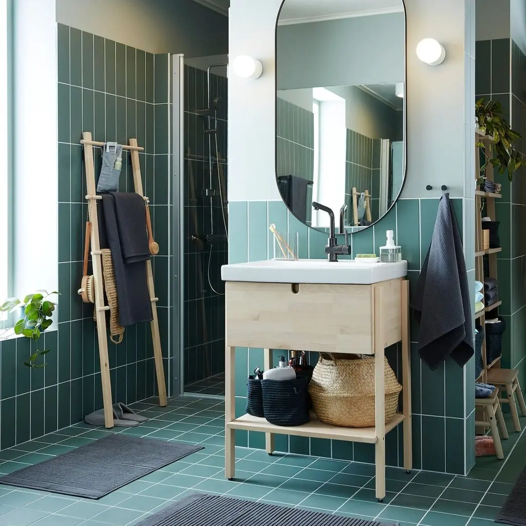 Oglinda Ikea Lindbyn 60x120 (Negru)