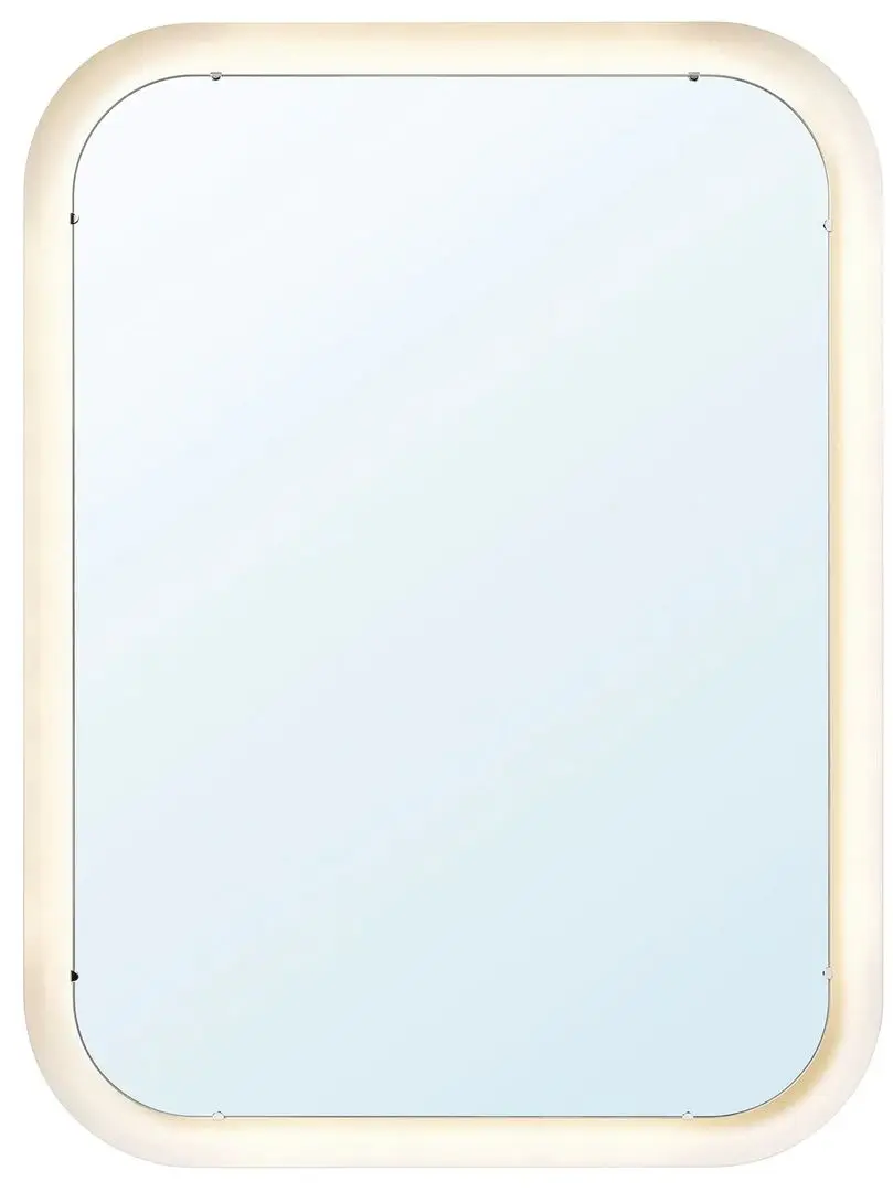 Oglinda Ikea Storjorm cu iluminat integrat 80x60 (Alb)